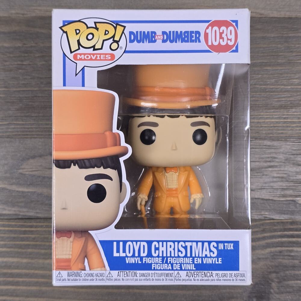 Funko Pop! Movies: Lloyd Christmas in Tux #1039 - w/ Protector- Box With Wear